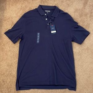 Brand New Navy IZOD Polo with Tags